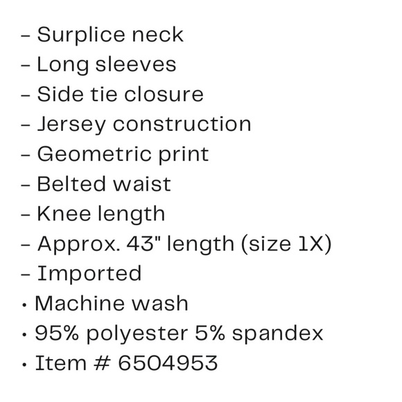 NWT Leota 2X Perfect Wrap Dress Knit Navy Print Long Sleeve - Picture 5 of 8